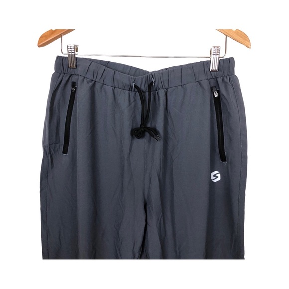 SPOWIND   Women’s Lightweight Joggers Capri Pants Elastic Waist Pockets L - Picture 6 of 11